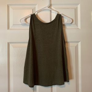 Forever 21 army green open-back tank top